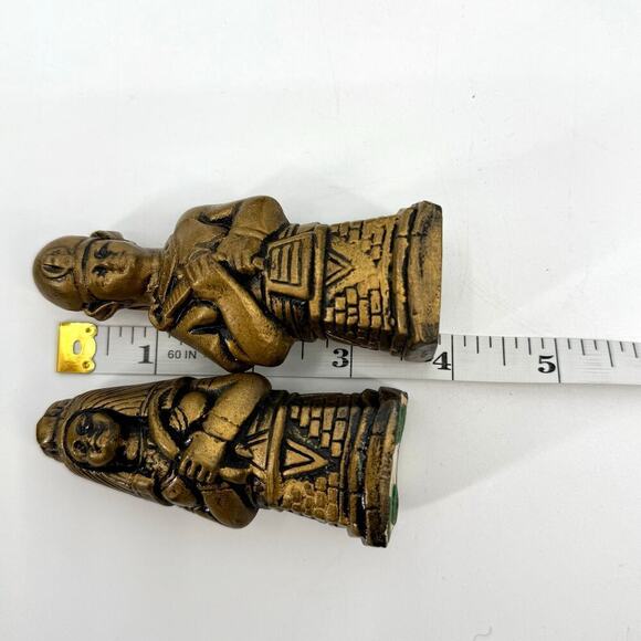 Vintage 32 Piece Replacement Chess Piece Set Egyptian Style Ceramic Glazed - Picture 11 of 15